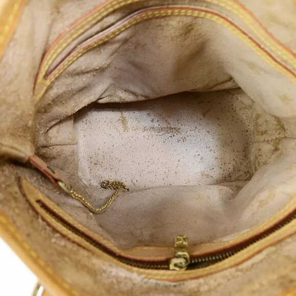 LOUIS VUITTON BUCKET PM Shoulder Tote Bag Monogram Leather Brown M42238 34EB427 - Picture 10 of 15